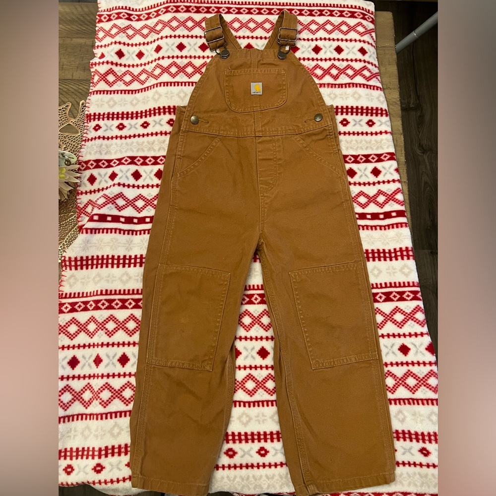 Carhartt Tan Bib Overalls